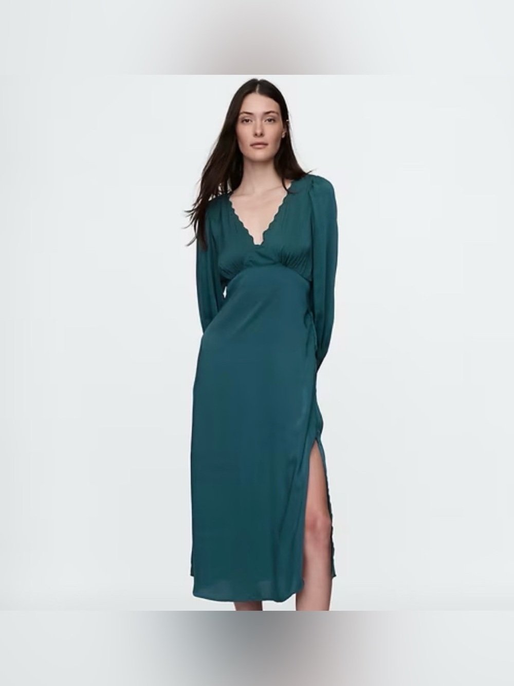 Gap Empire Dress in Green Stain Size Medium